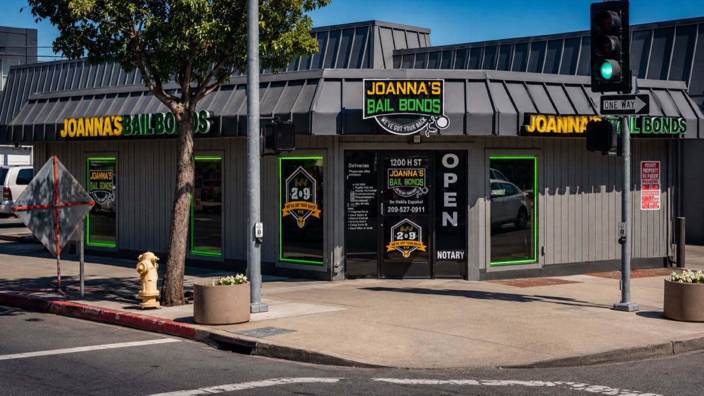 Joanna's Bail Bonds office on H Street, Modesto